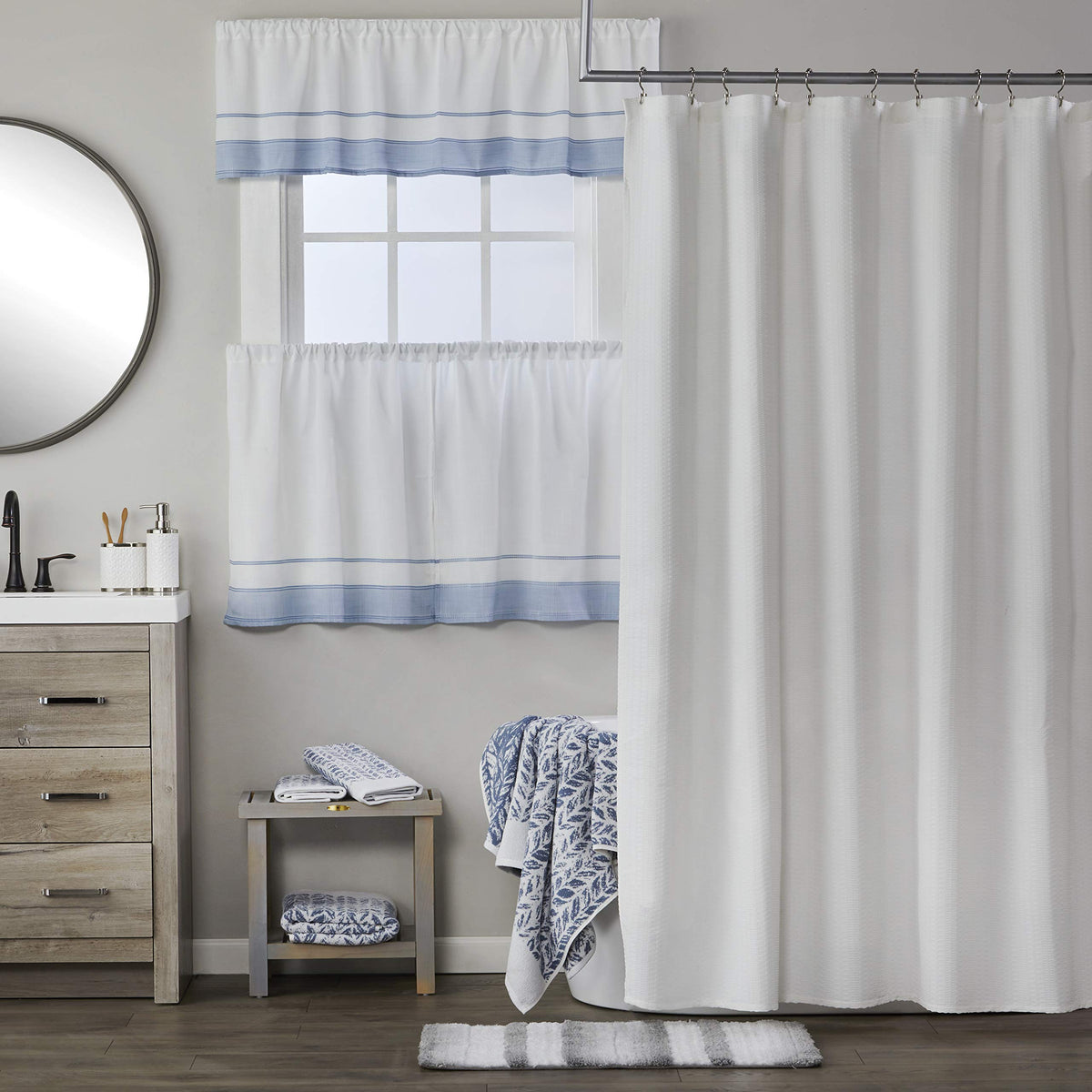 SKL Home Bath Towel, Cotton, Denim, 28x54