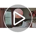 Waneway 50cm Feather Light Shade for Ceiling Pendant Light, Fluffy Lamp Shade Lampshade Lightshade for Table Lamp and Floor Lamp, Bedroom, Living Room, Wedding or Party Decor, ID 40cm, OD 50cm, Pink