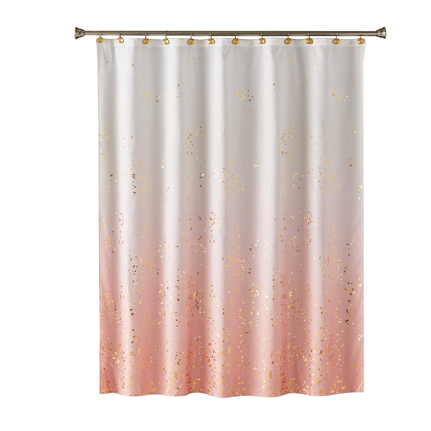 SKL HOME by Saturday Knight Ltd. Splatter Fabric Shower Curtain, Pink, 70"x72"