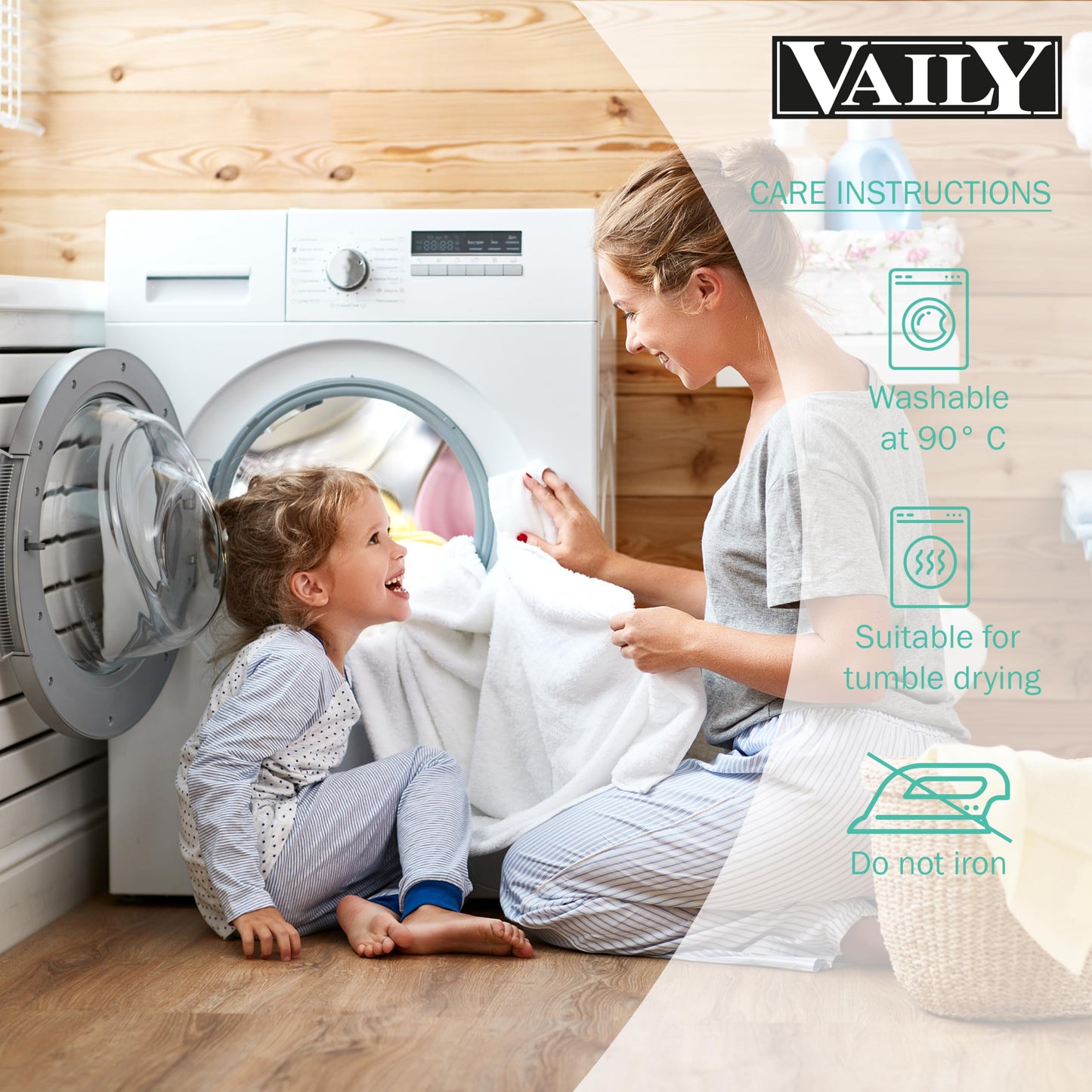 Vaily Mattress Protector 180 x 200 cm – Oeko-Tex Certified Mattress Protector, Waterproof and Washable Mattress Topper