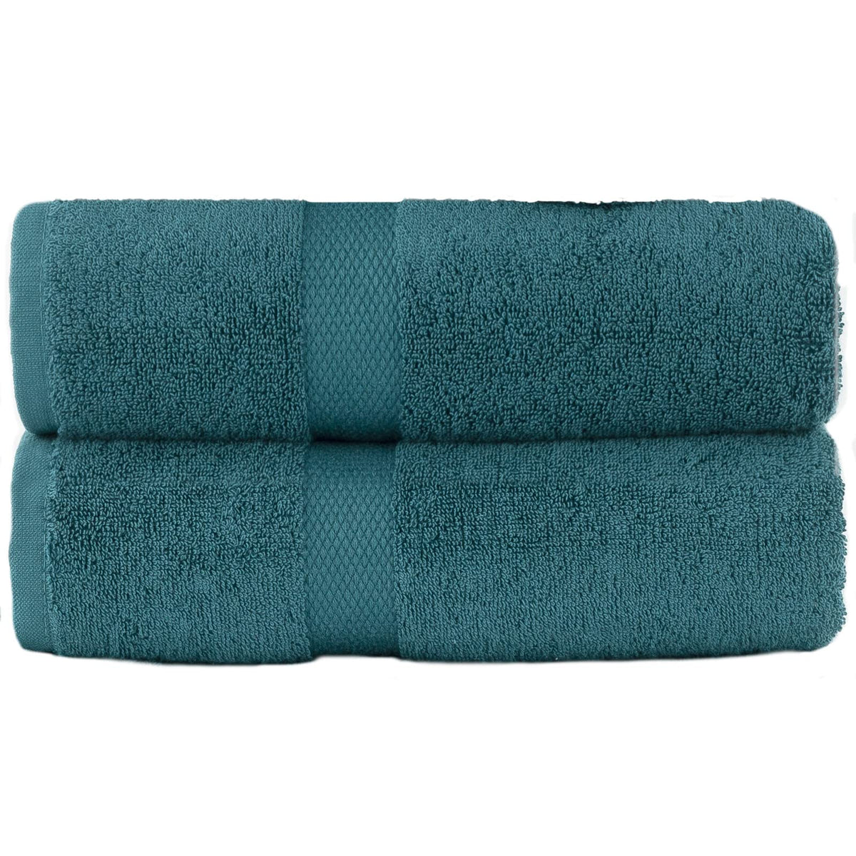 Sue Rossi 100% Egyptian Combed Cotton Hand Towels, Pack Of 2, Very Soft & Absorbent, Quick Dry 600gsm Thick Bathroom Or Kitchen Towel Set. (Jade)