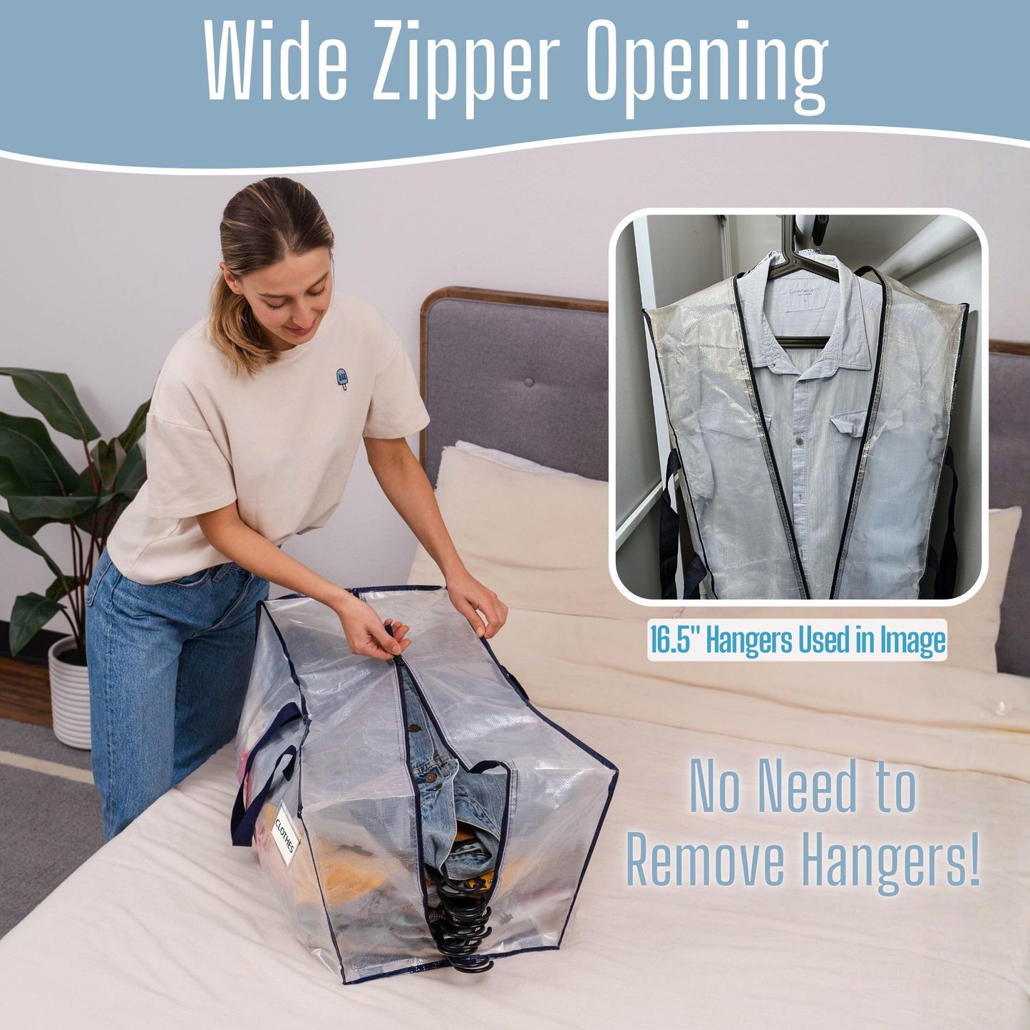 VENO 10 Pack Heavy-Duty Extra Large Moving Bags W/Backpack Straps, Moving House Essentials, Strong Handles & Zips, Clothes Storage, Packing