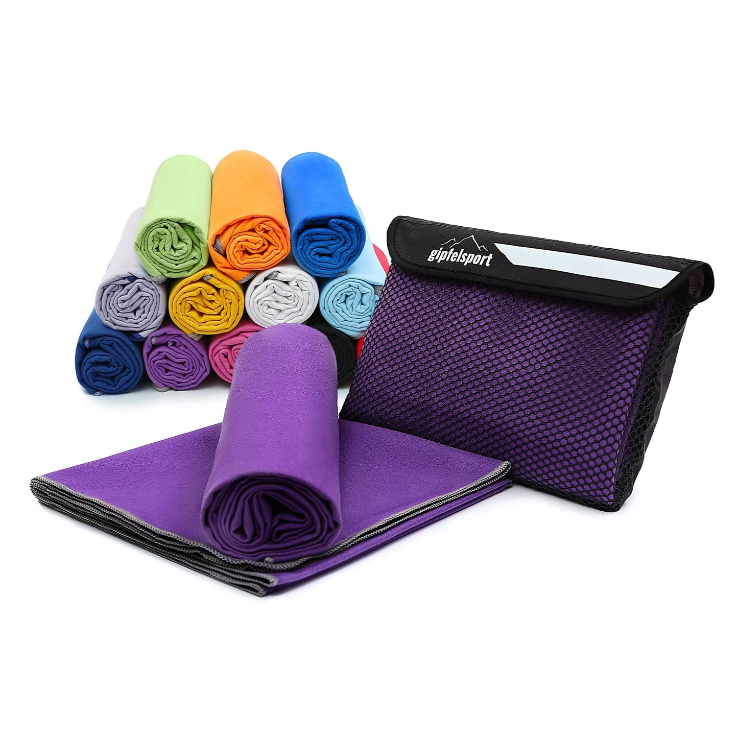 gipfelsport Microfibre Towel | 11 - Purple | XL(180x80cm)