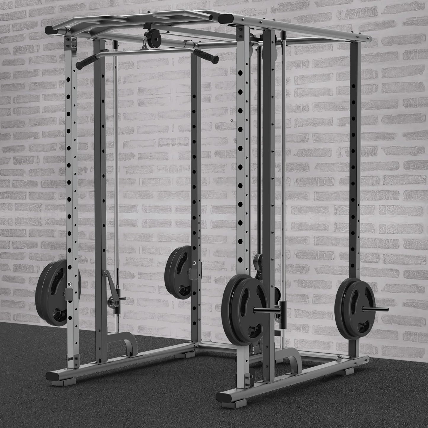Kipika 3x3 Power Rack Weight Plate Holders - Heavy-Duty Steel, Supports Up to 300 lbs. Each - Universally Fits 3x3 Racks with 1" or 5/8" Holes -