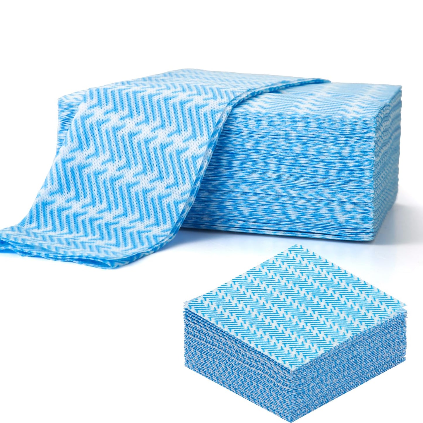 UKEENOR Disposable Dish Cloths,Multi use Reusable Cleaning Cloth,Machine Washable J Cloth,Heavy Duty Handy Cleaning Wipes 11.8" X 19.6" (100 Count)