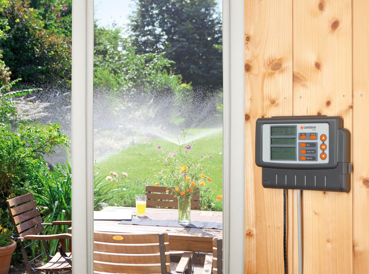 GARDENA Irrigation Control Classic 6030: Water Computer for automatic irrigation, large display, for up to 6 valves (1284-20)