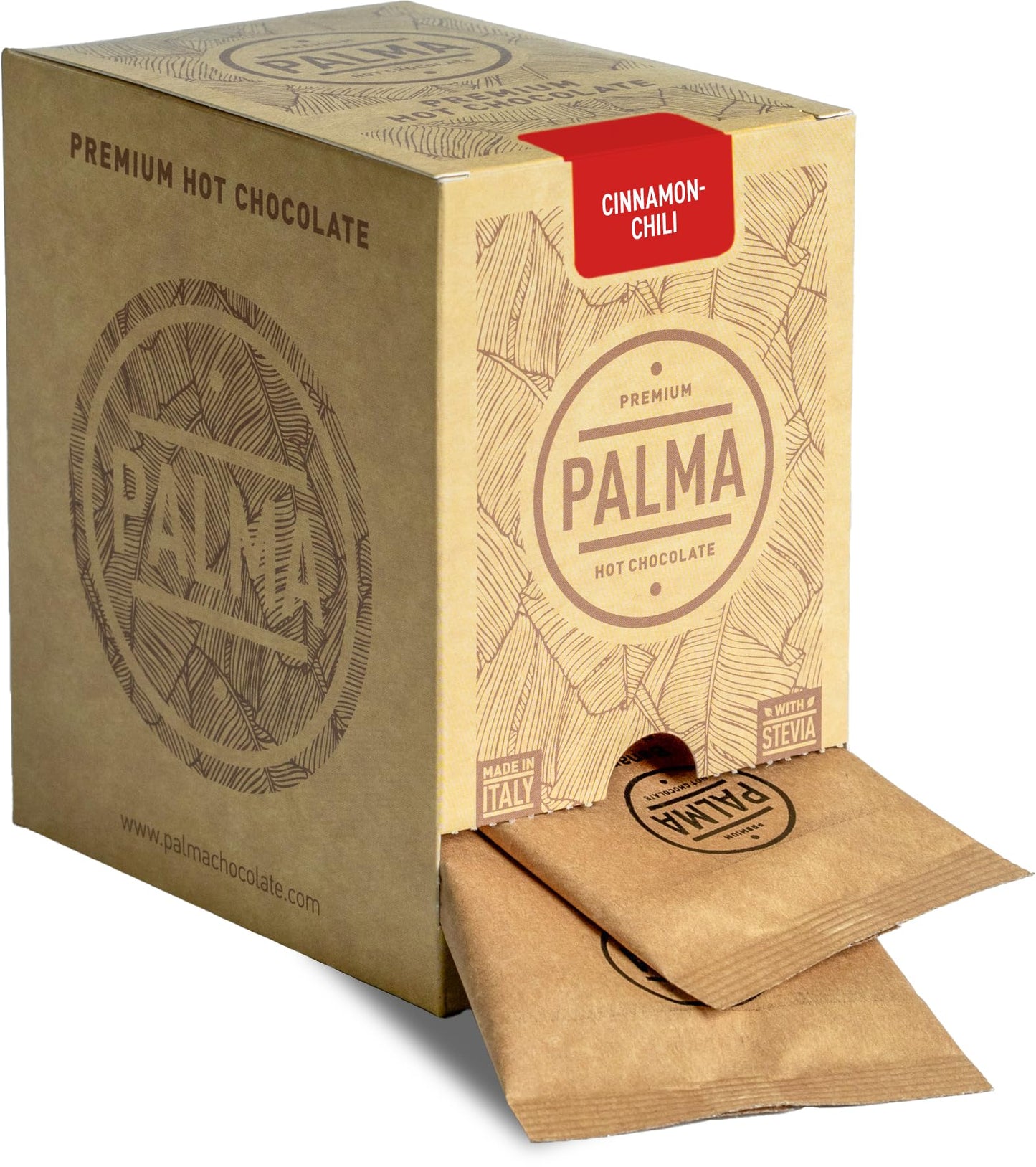 PALMA Italian Hot Chocolate Sachets - Cinnamon Chili | 500g (20 Servings)