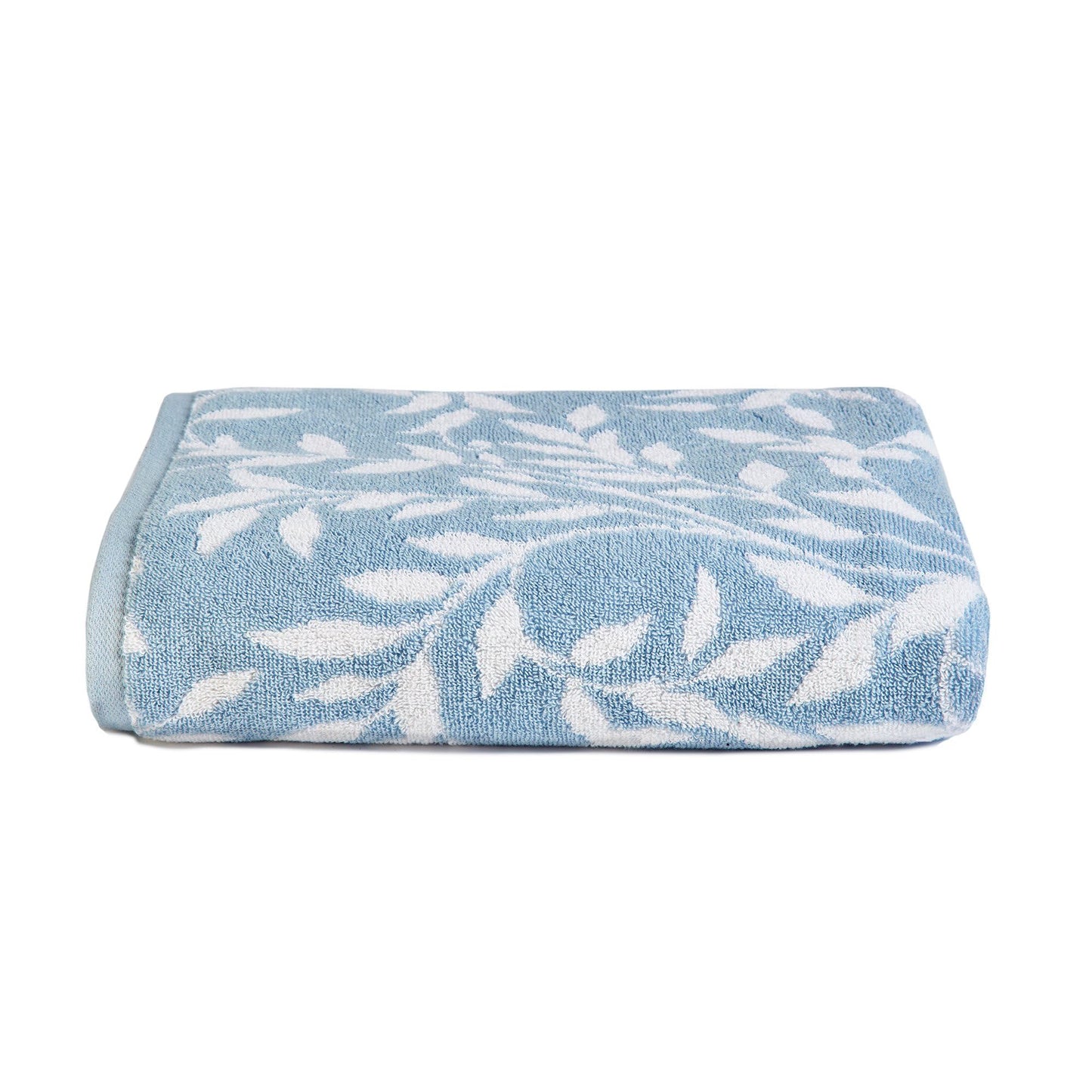 Dreams & Drapes Bathroom - Sandringham - 100% Cotton Bath Towel - 70 x 130cm in Pale Blue, (SGWBEUXPZD)
