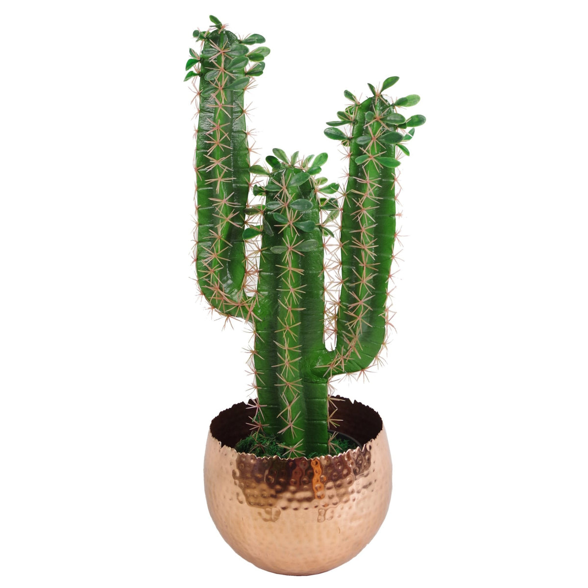 Leaf LEAF-7311 Large Metal Planter 32 x 20cm Hammered Silver Colour-Curvy Edge, 32cm x 20cm