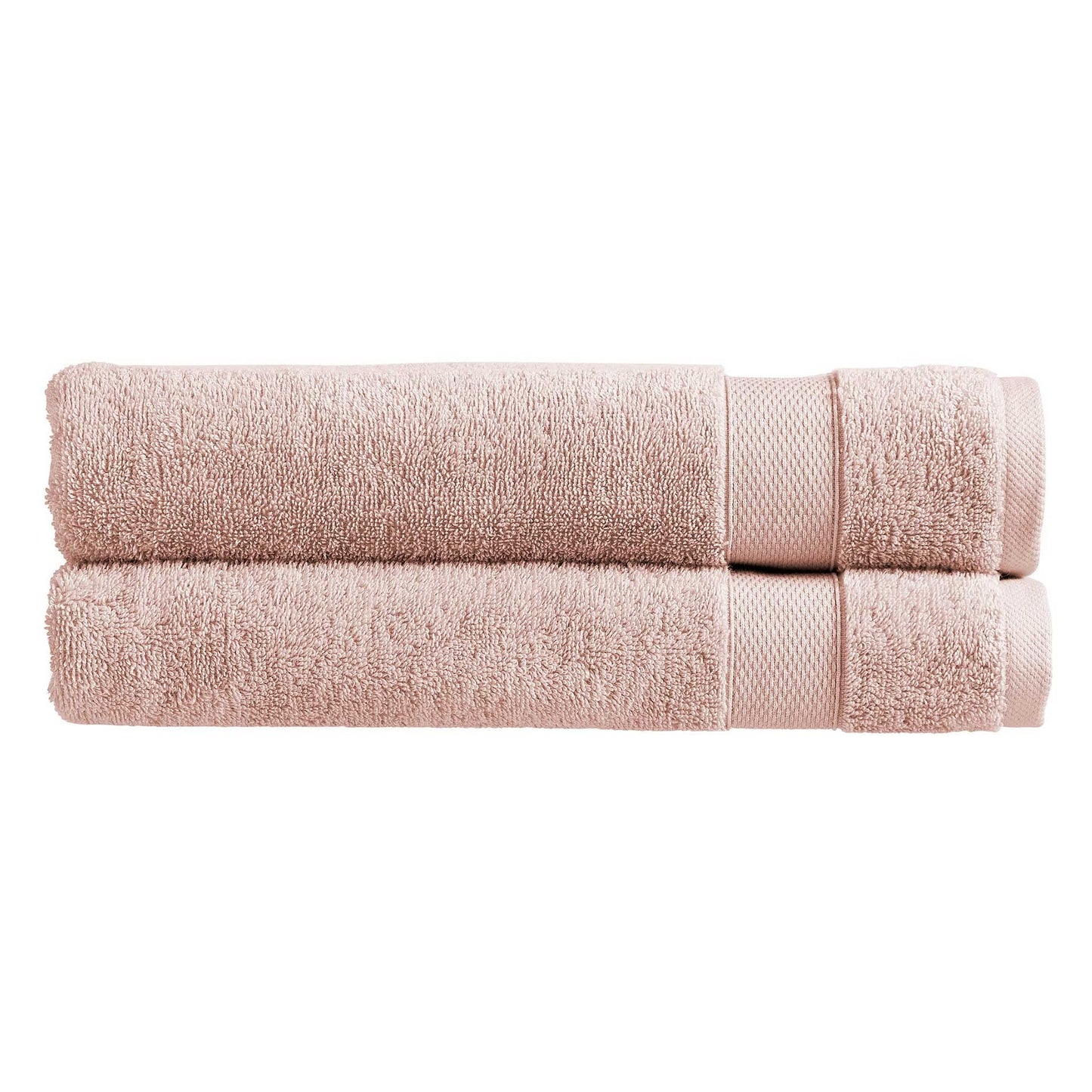 Christy Refresh Pink Bath Sheets | Set of 2 | Quick Dry | Gentle Pastel Tones | Soft Plush Large Bathroom Towels | Absorbent Shower Towels | 100%
