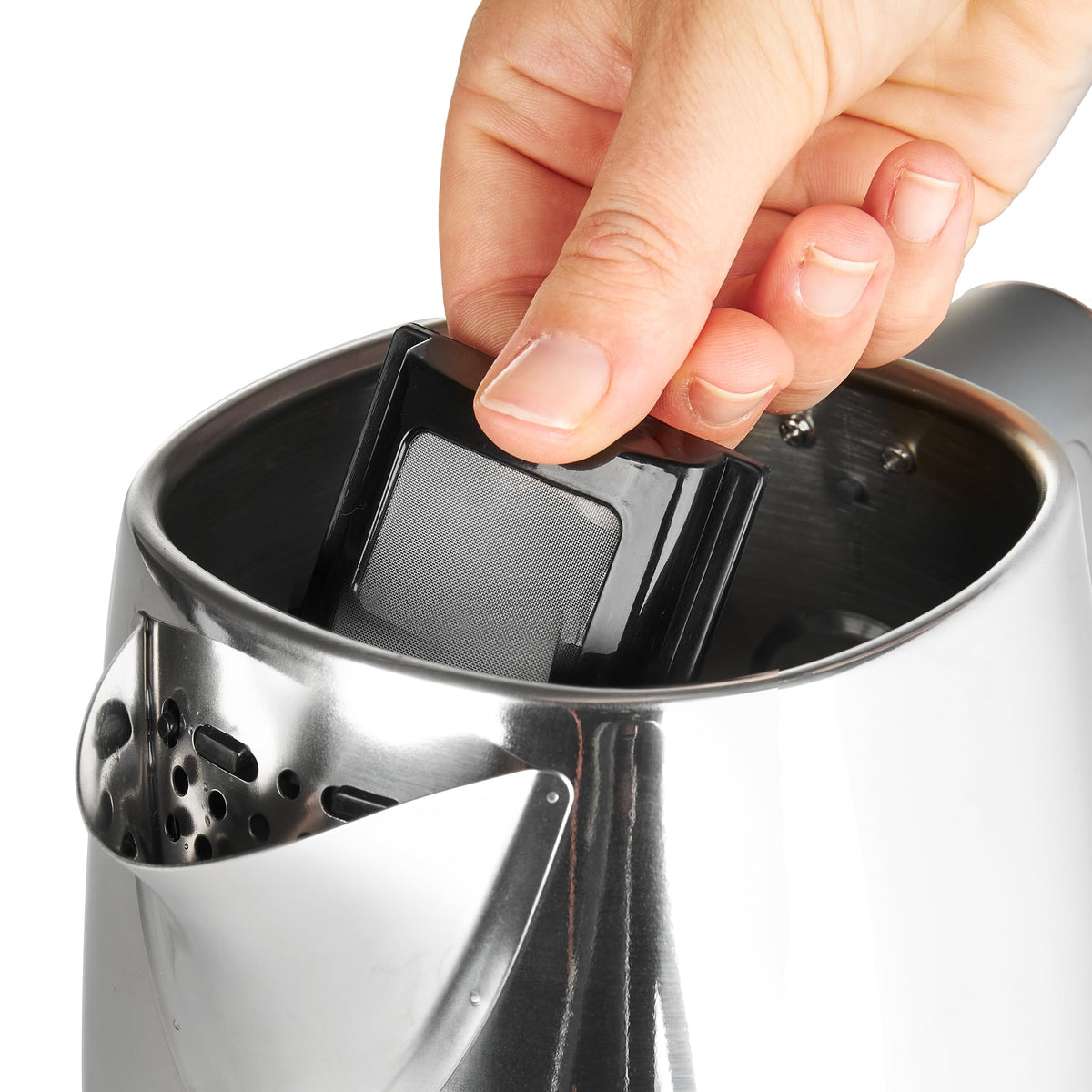Dorchester Temperature Control Kettle - Chrome & Rose Gold - Fast Boil - 3000W - Digital Electric Kettle with LCD Display, Keep Warm Function, 1.7L
