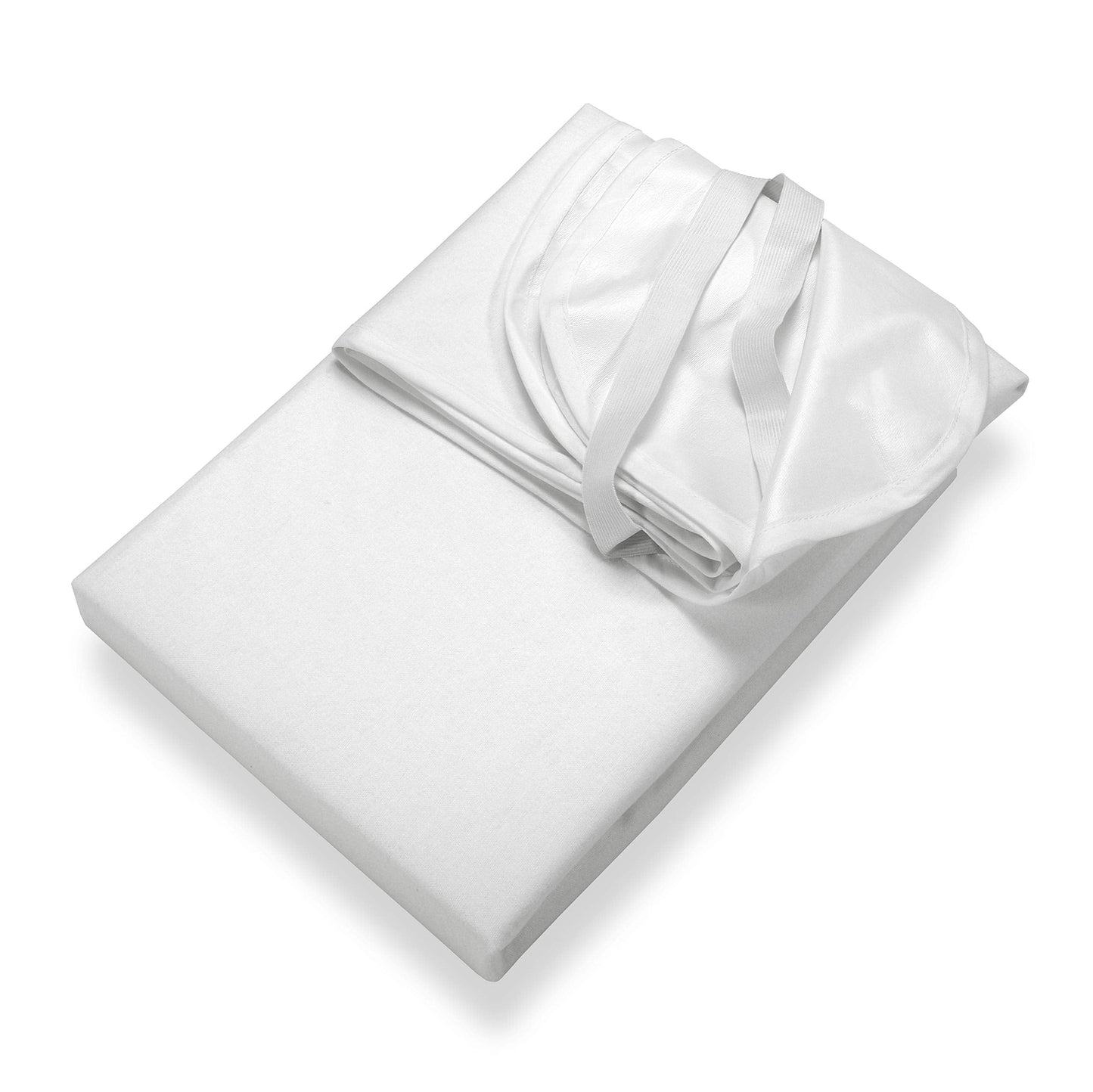 SETEX Waterproof Molleton Mattress Protector 180 x 200 cm 100% Cotton Generation White
