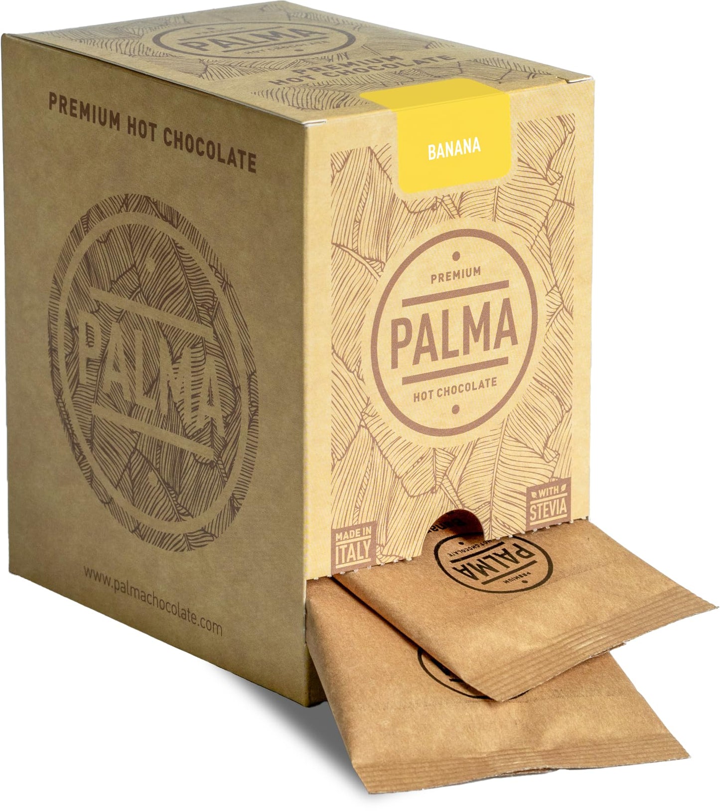 PALMA Italian Hot Chocolate Sachets - Banana | 500g (20 Servings)