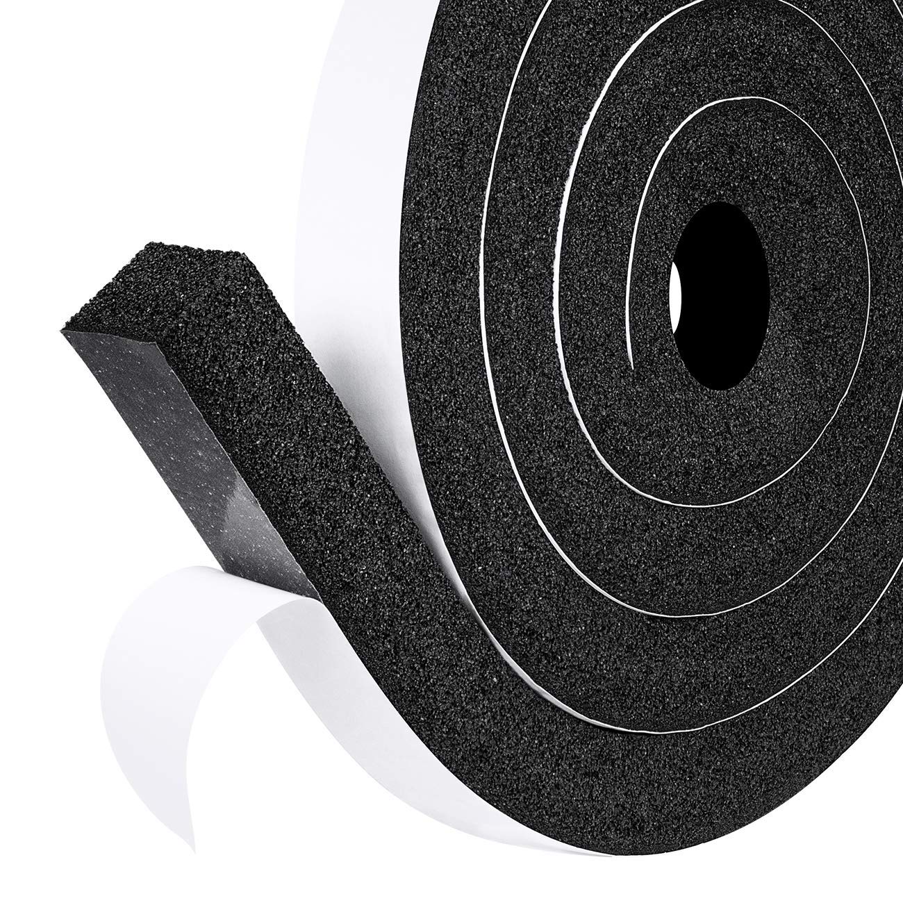 fowong Foam Seal Tape, 25mm(Width) X 25mm(Thick), Open Cell and Low Density Door Insulation Strip High Resilience Air Conditioner Flame Resistance (2