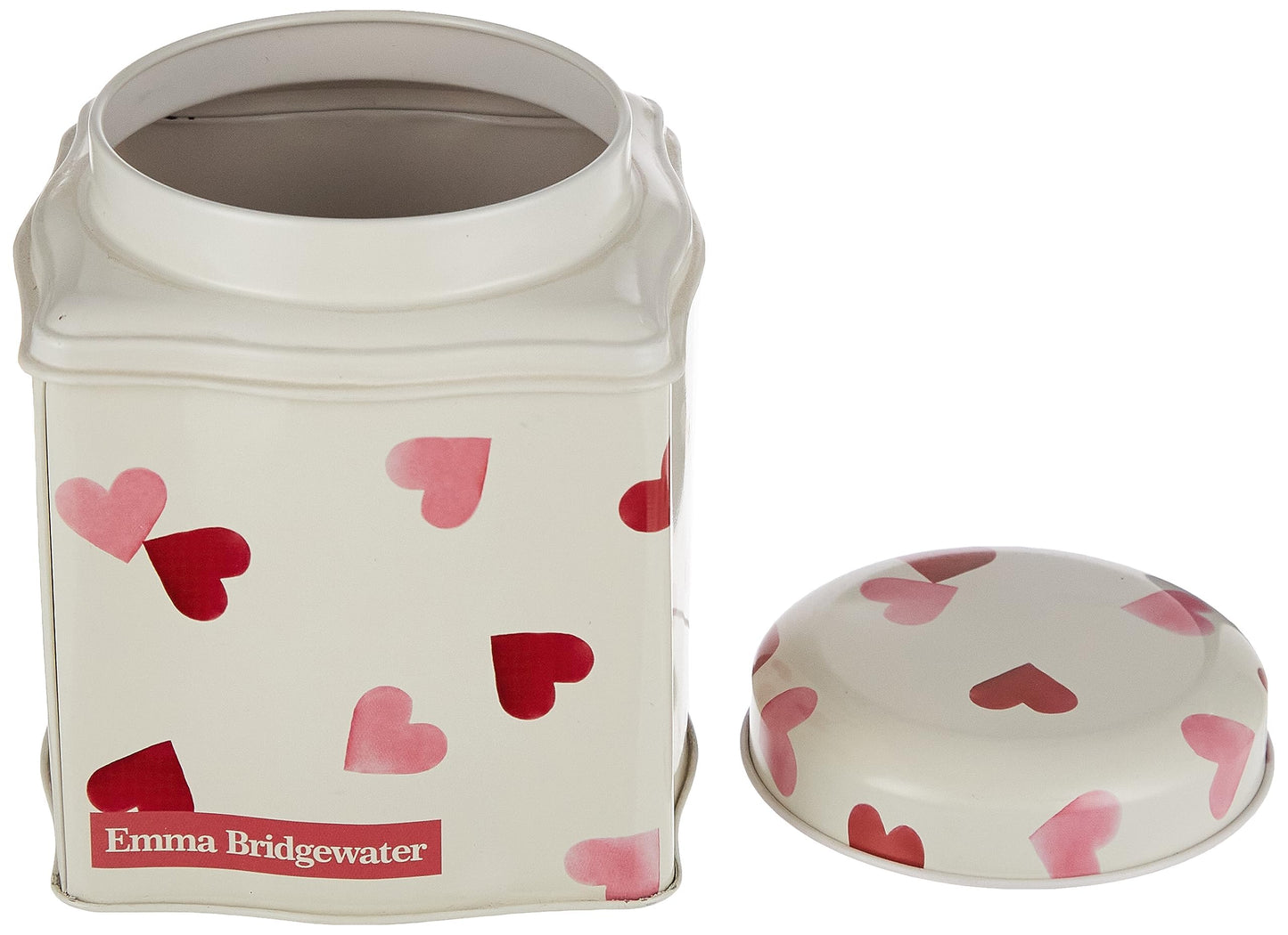 Bridgewater Emma Hearts Wavy Dome Lid Caddy 105 x 105 x 110 mm