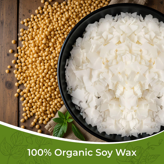 Auroh 100% Pure Soy Wax for Candle Making 10KG Natural SOYA Container Wax Flakes Biodegradable, eco-Friendly Wax