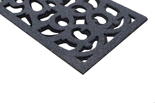 Nicoman Narrow Doormat Victorian Style Door Mat Barrier Eco-Friendly Absorbent Heavy Duty Dirt Scraper Drainage For Outdoor Garden Pool Garage