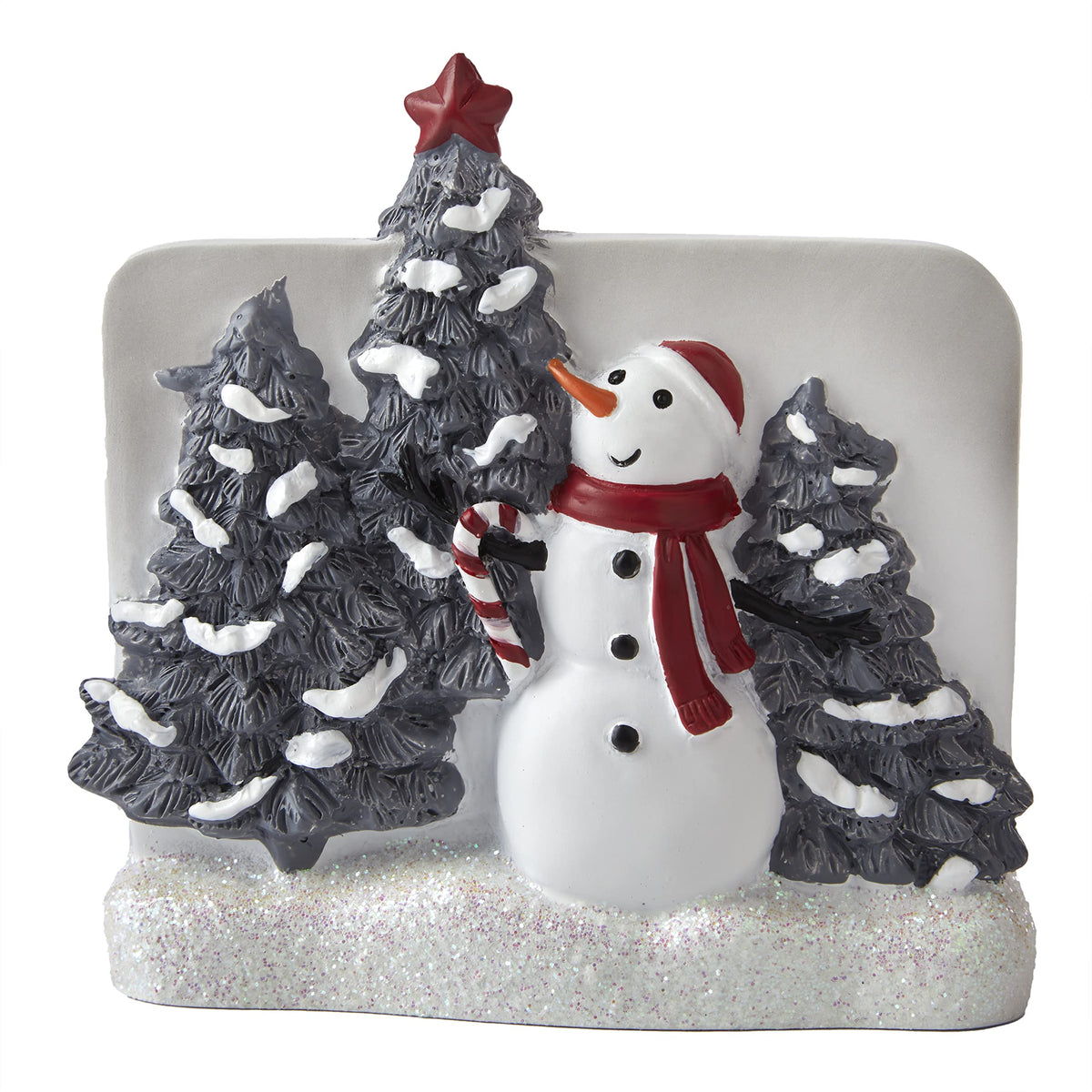 SKL Home by Saturday Knight Ltd. Whistler Snowman Toothbrush Holder, Dove Gray