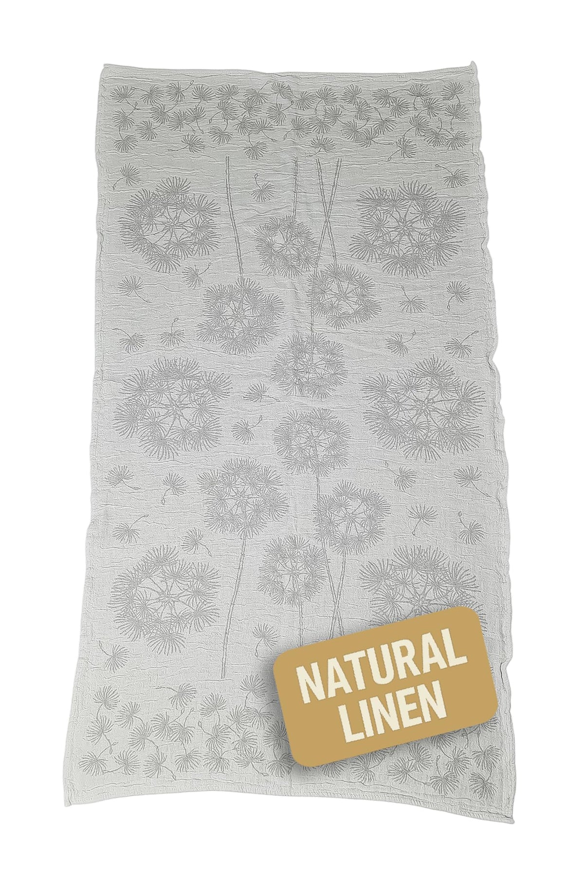 Linen Bath Towel 60115 cm Absorbent & Compact Towel with Natural Linen Blend Not Fluffy, Durable Jacquard Design OEKO-TEX Certified Aira