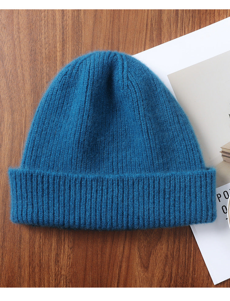 Outdoor Full Wool Knitted Warm Hat