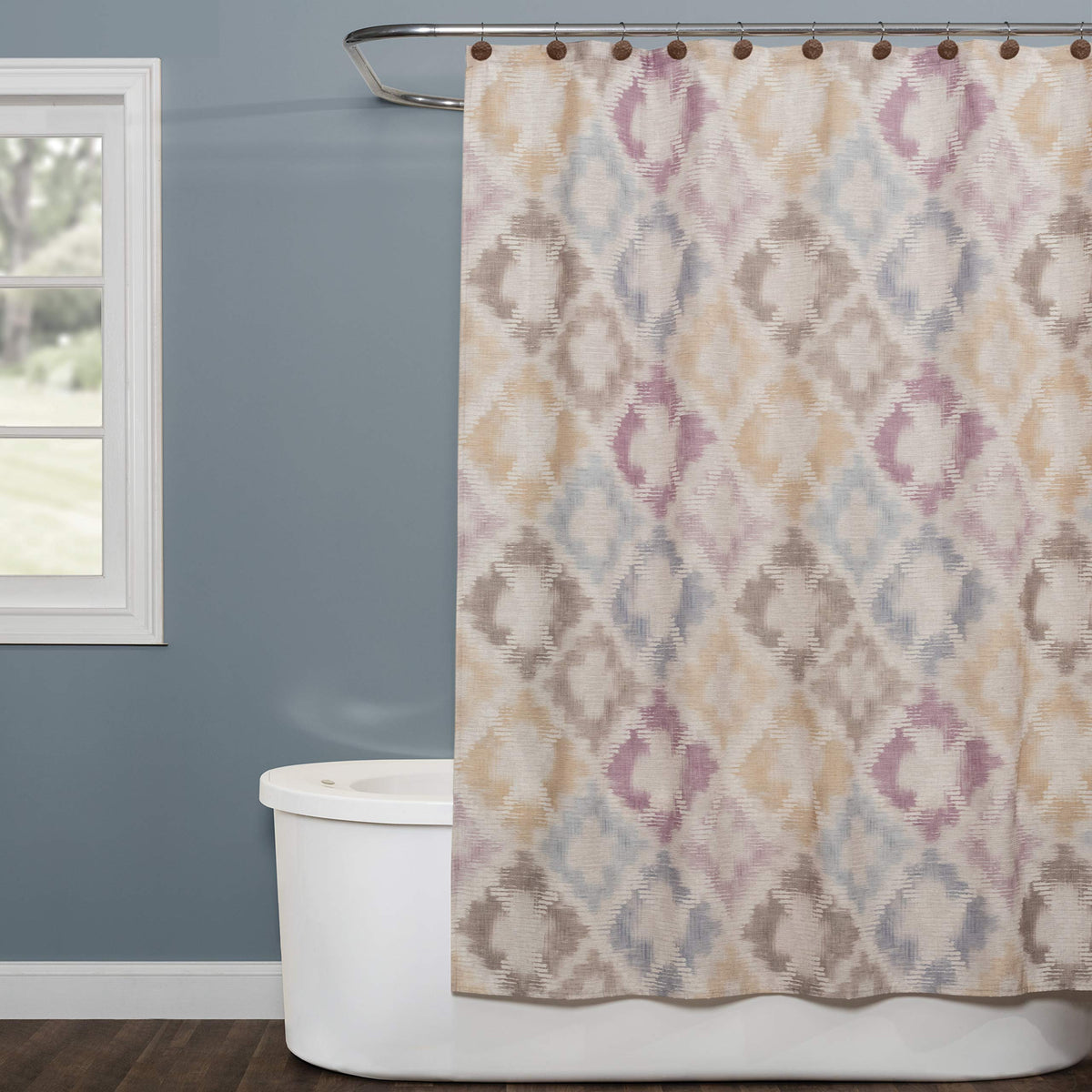 SKL Home by Saturday Knight Ltd. Davidson Fabric Shower Curtain, Multicolored 70x72