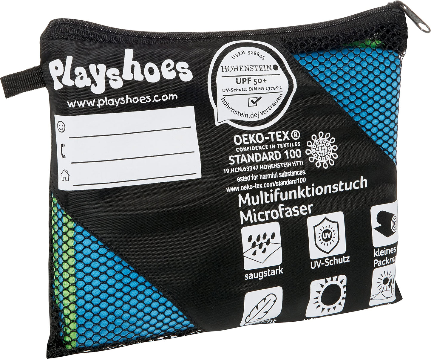 Playshoes Unisex Multifunctional Towel, Microfibre Bath Towel Portable Blanket, Green, 30 x 50 cm