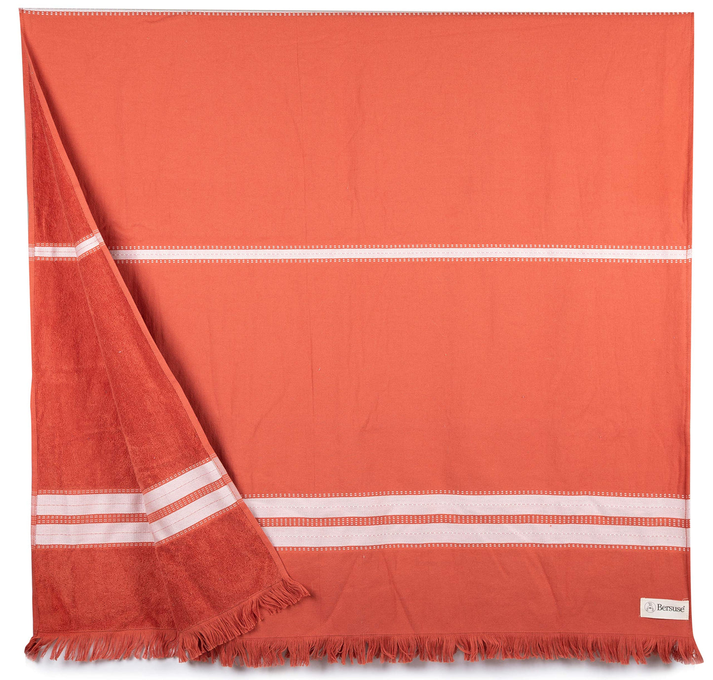 Bersuse 100% Cotton - Cascais Turkish Towel - Brick