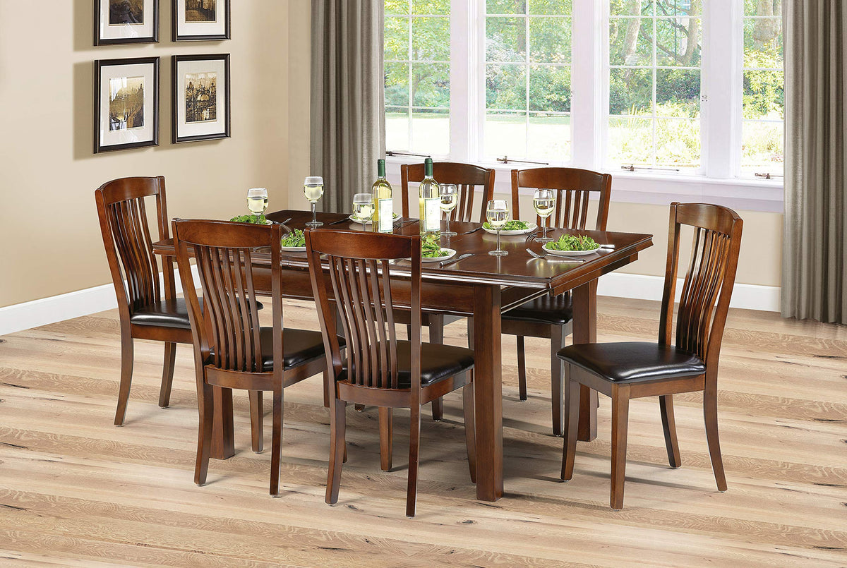 Julian Bowen Canterbury Dining Chairs, Set of 2, Brown - H94 x W41 x D52cm