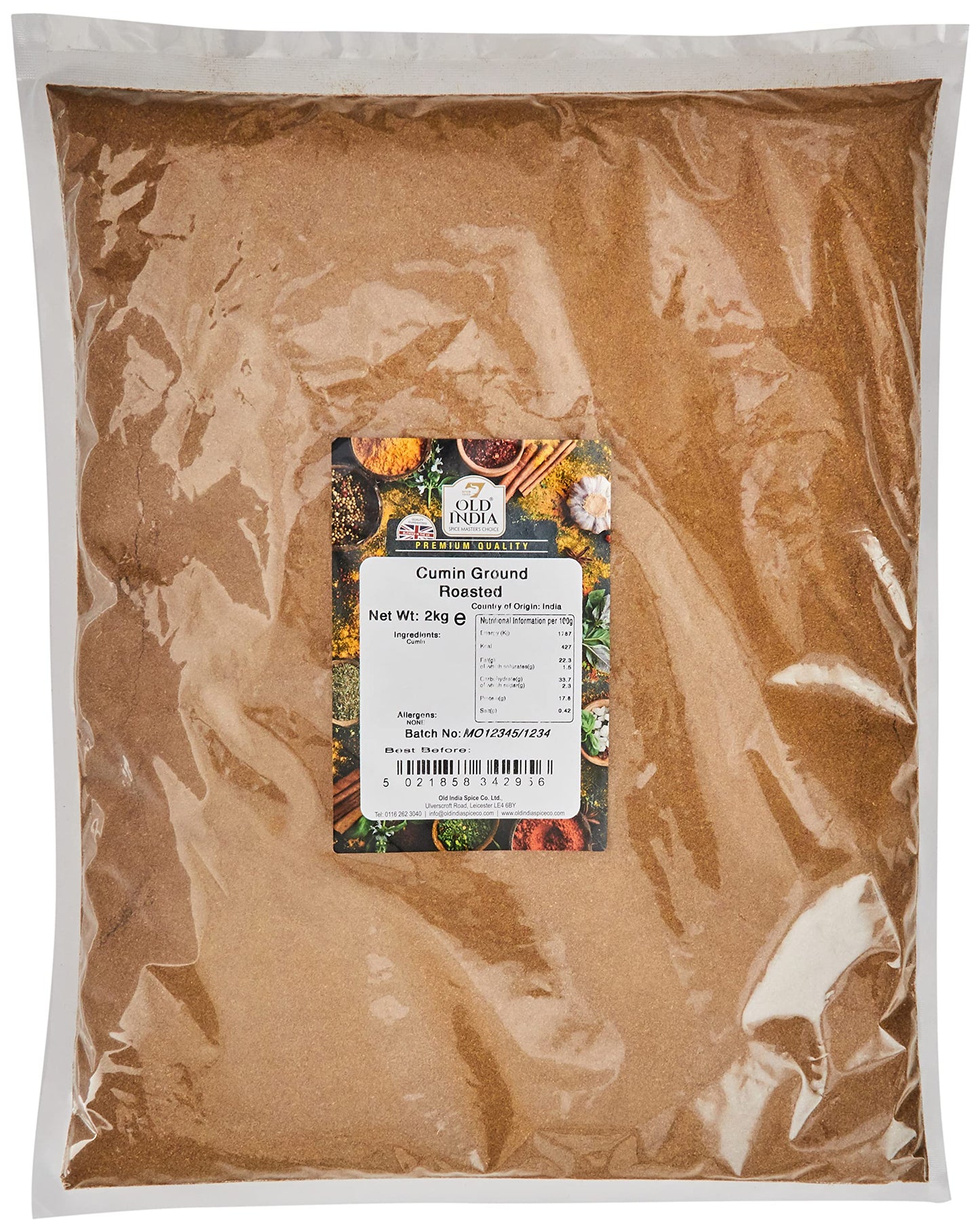 Old India Cumin Ground Roasted 2kg