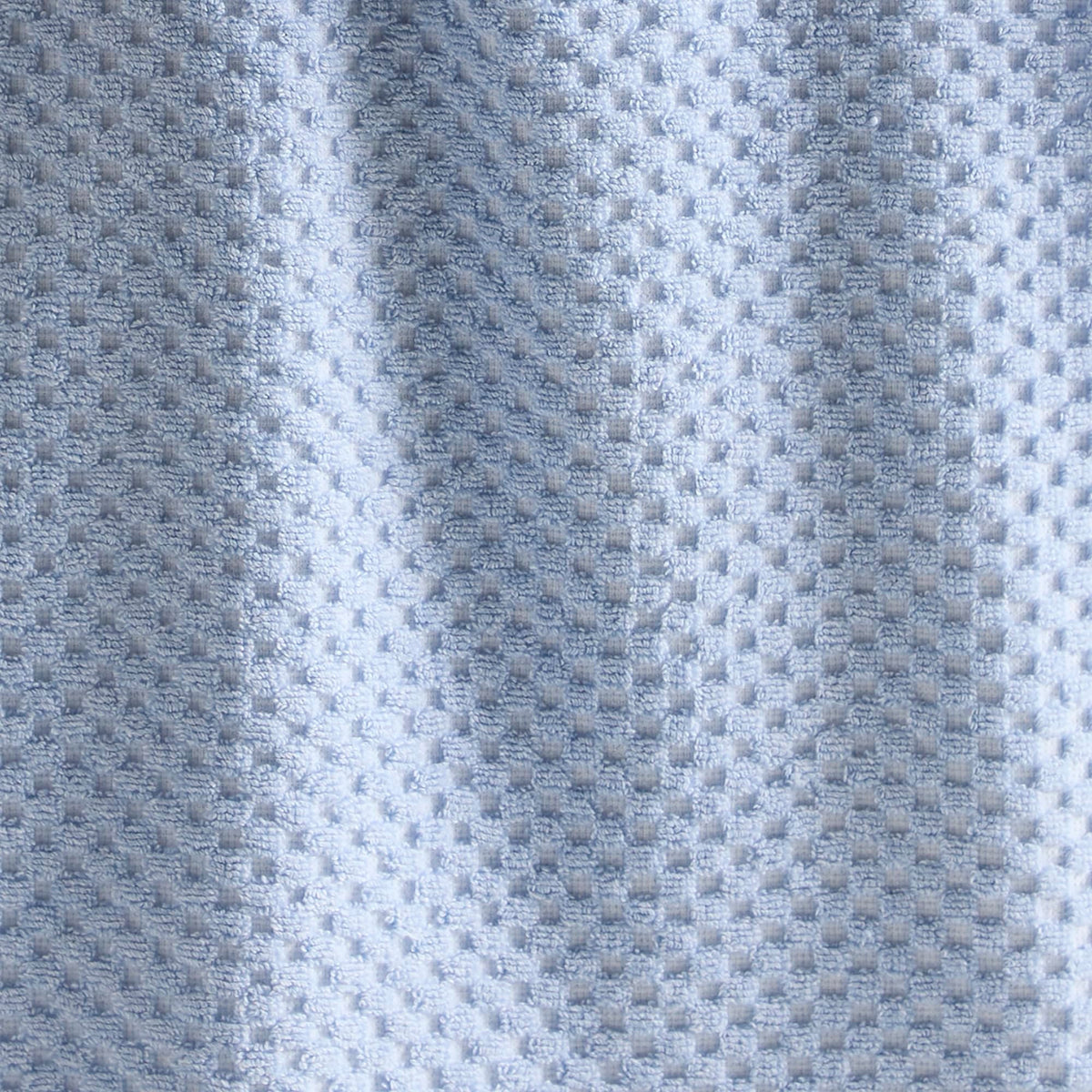 Dreams & Drapes Popcorn Check Hand Towel Blue – Soft Absorbent 100% Cotton Jacquard Check Bathroom Towel, Quick‑Dry