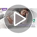 Nuliie Pregnancy Pillow for Sleeping, U Shaped Full Body Pillow Pregnancy Pillows, Maternity Pillow Support for Back, Hips, Legs for Pregnant Women, With Washable Velvet Cover (Purple)