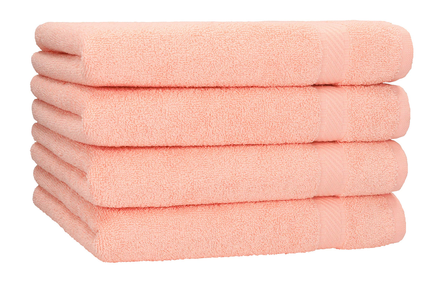 Betz 4 pieces shower towels set PALERMO size 70x140 cm 100% cotton bath towel shower towel sports towel color apricot