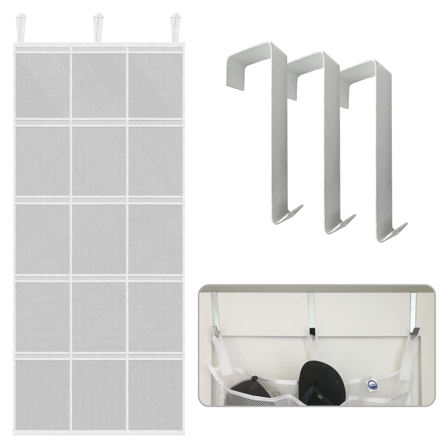 Cruise On Over The Door Organizer & Shoe Holder (Fire Retardant | Mesh) 15 Pocket