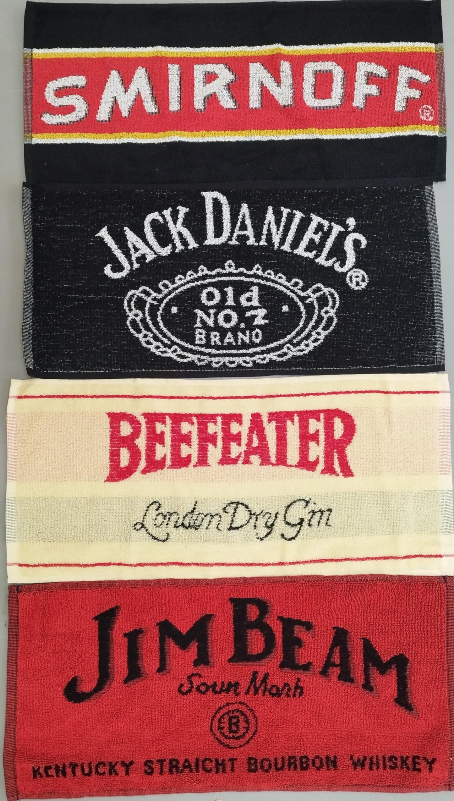 Pub Paraphernalia Set of 4 Assorted Spirit Bar Towels