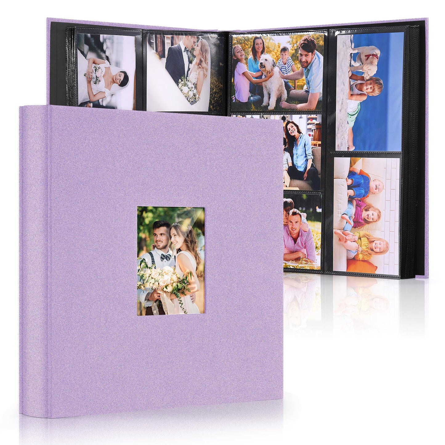 DazSpirit Photo Albums 6x4 Inch 600 Pockets Slip In, Customizable Linen Cover 10x15cm Photo Album, Large Capacity, Slip-in Pockets, Ideal for Wedding