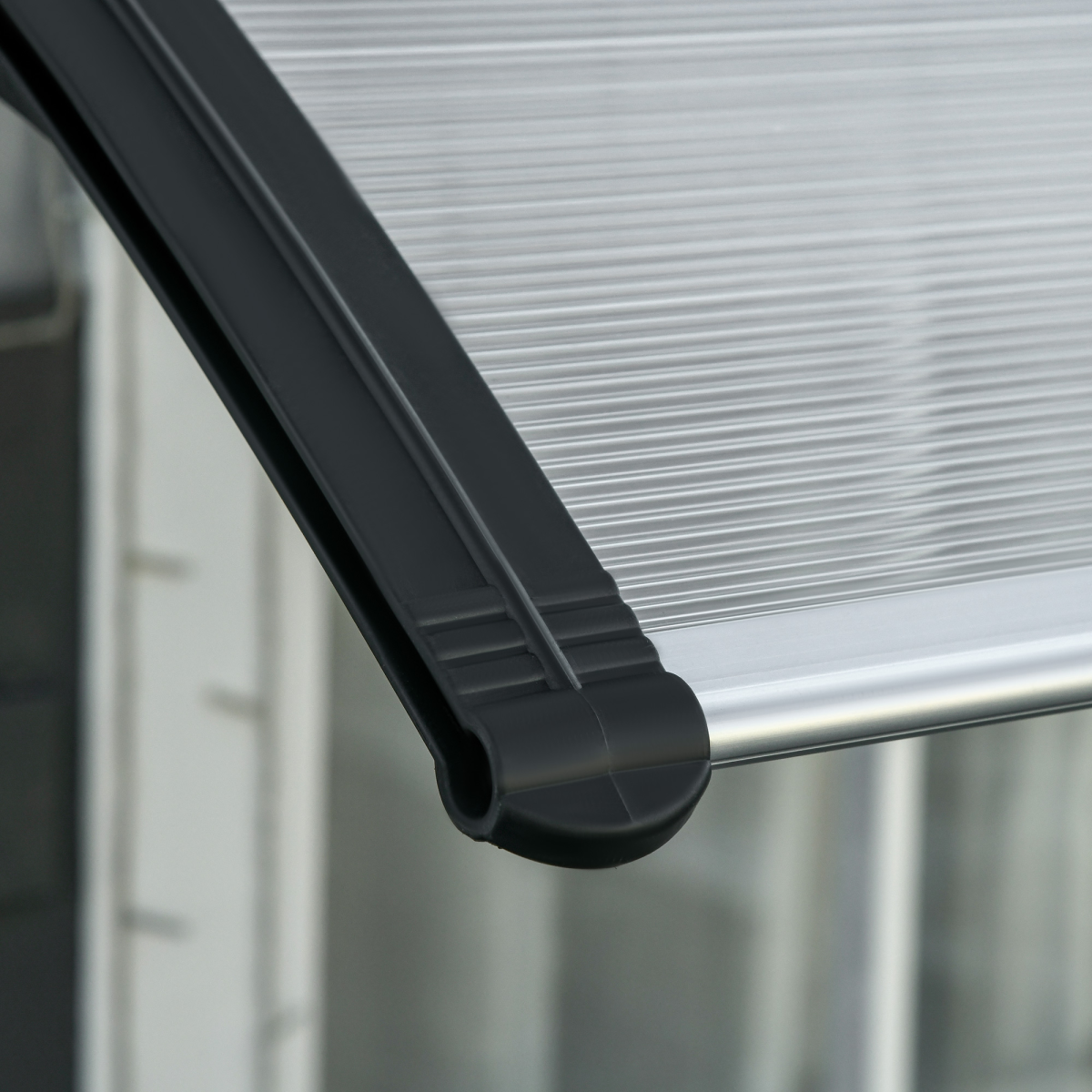Front Door Canopy, Outdoor Awning, 300 x 100cm Rain Shelter Clear 300x100