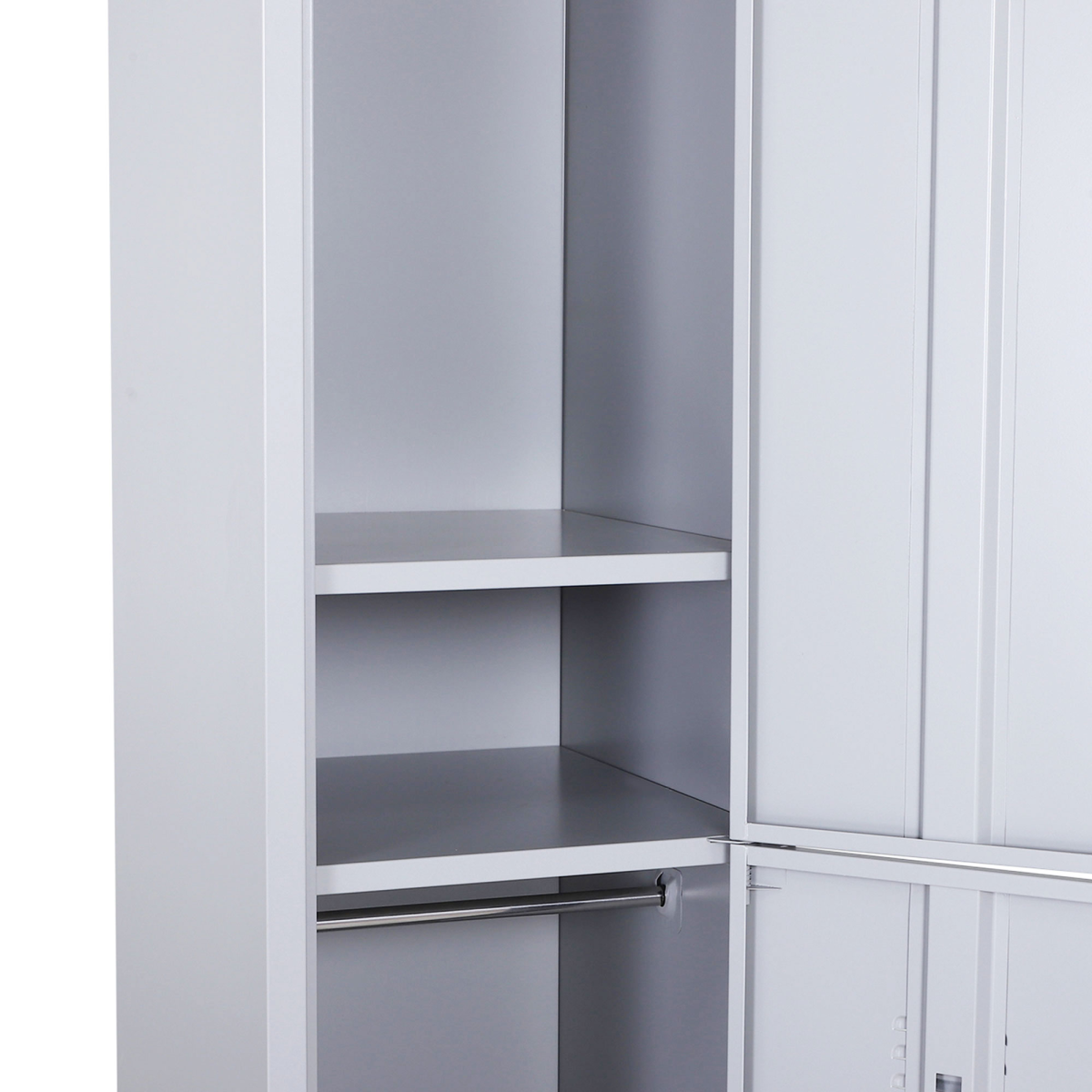 1.8m Locker Office Cabinet Storage Cold Rolled Steel Storage Shelves Vinsetto