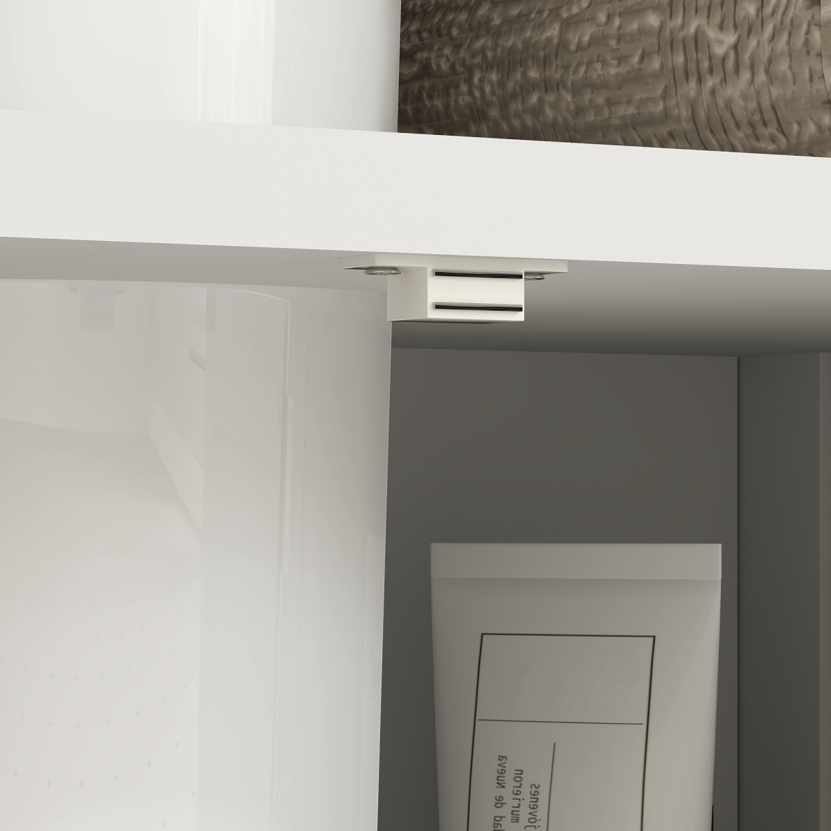 kleankin Bathroom Pedestal Under Sink Cabinet Storage Shelves, Door, White