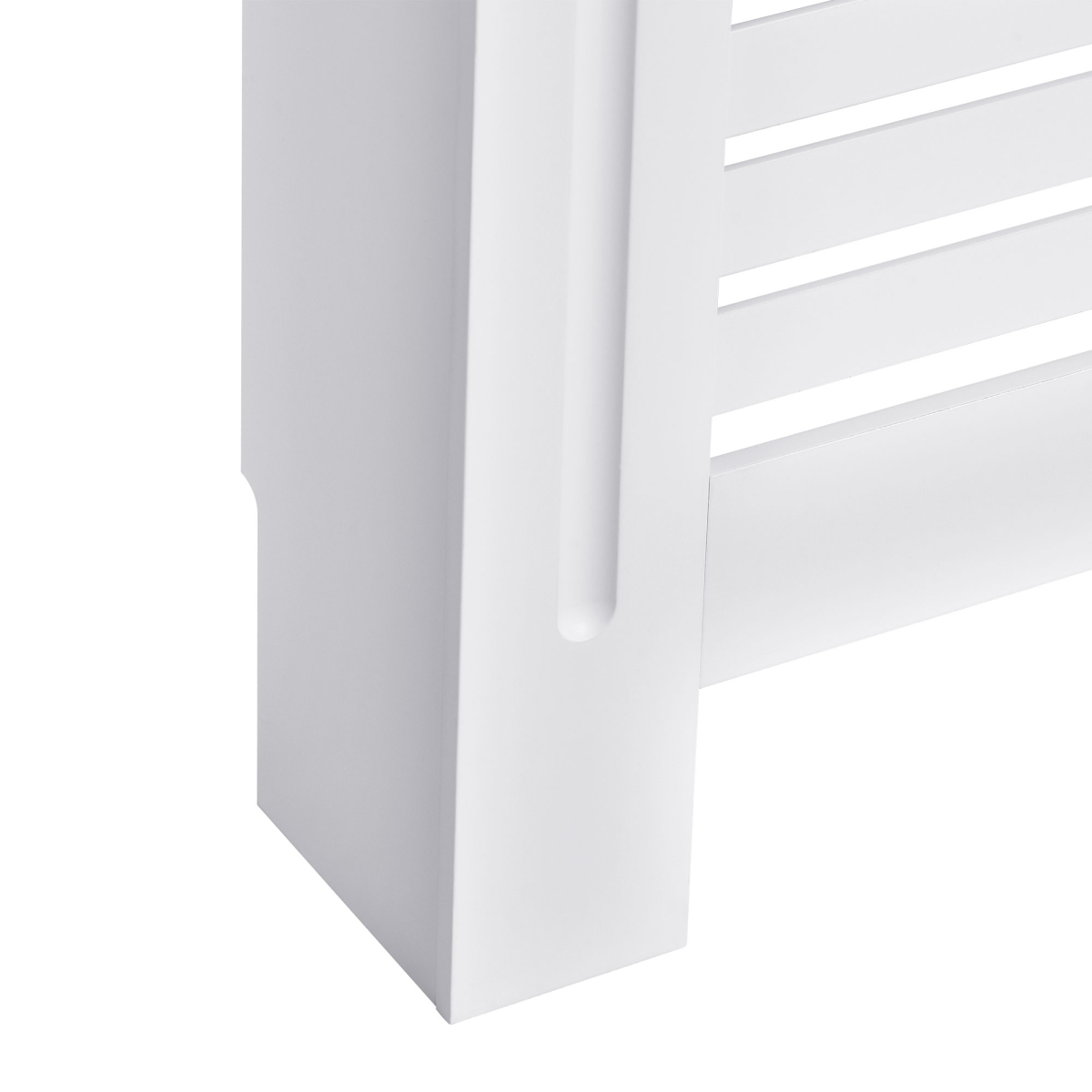 MDF Radiator Cover, 152 cm L-White