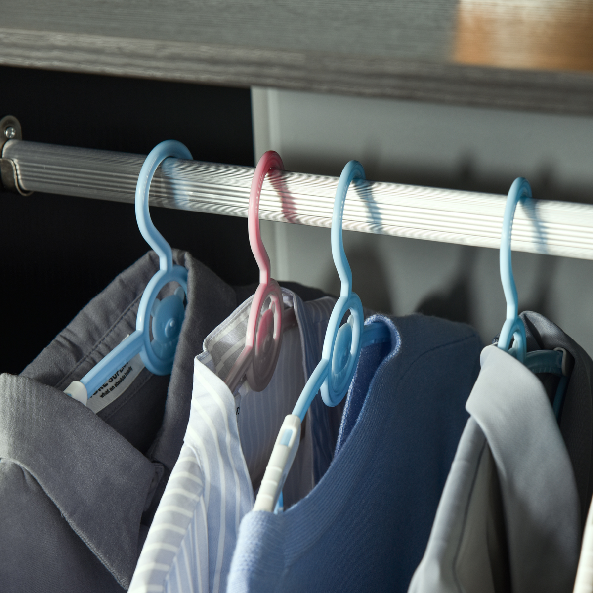Open Wardrobe Clothes Rail Bedroom Clothes Storage Rod Shelves Black