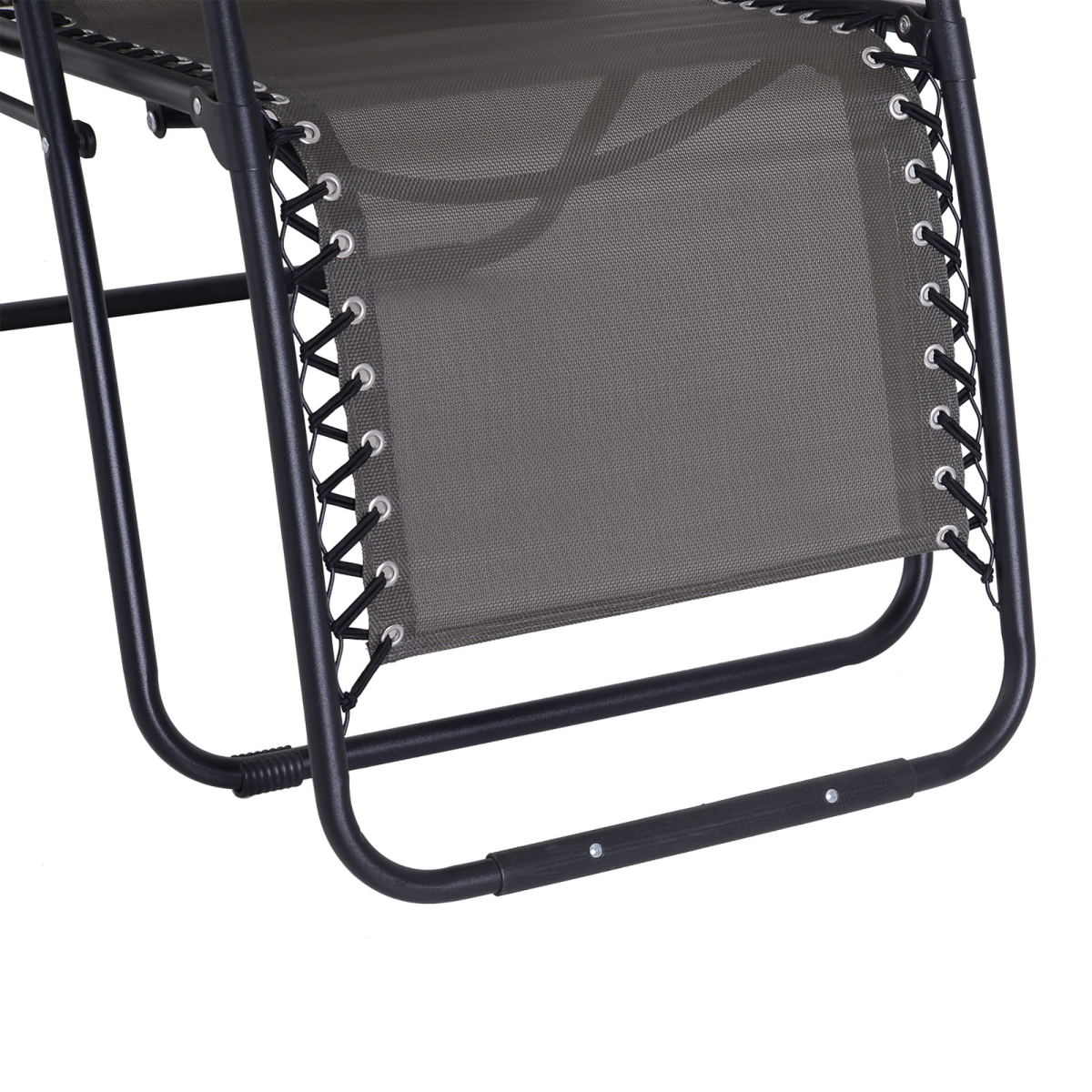 Metal Frame Zero Gravity Lounger w/ Head Pillow for Patio Decking Outsunny