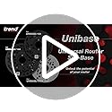 Trend Universal Trim Router Sub-Base, 150mm, Enhanced Compatibility for 1/4 Inch Trim Routers, UNIBASE/Trim, Black, UNIBASE/180