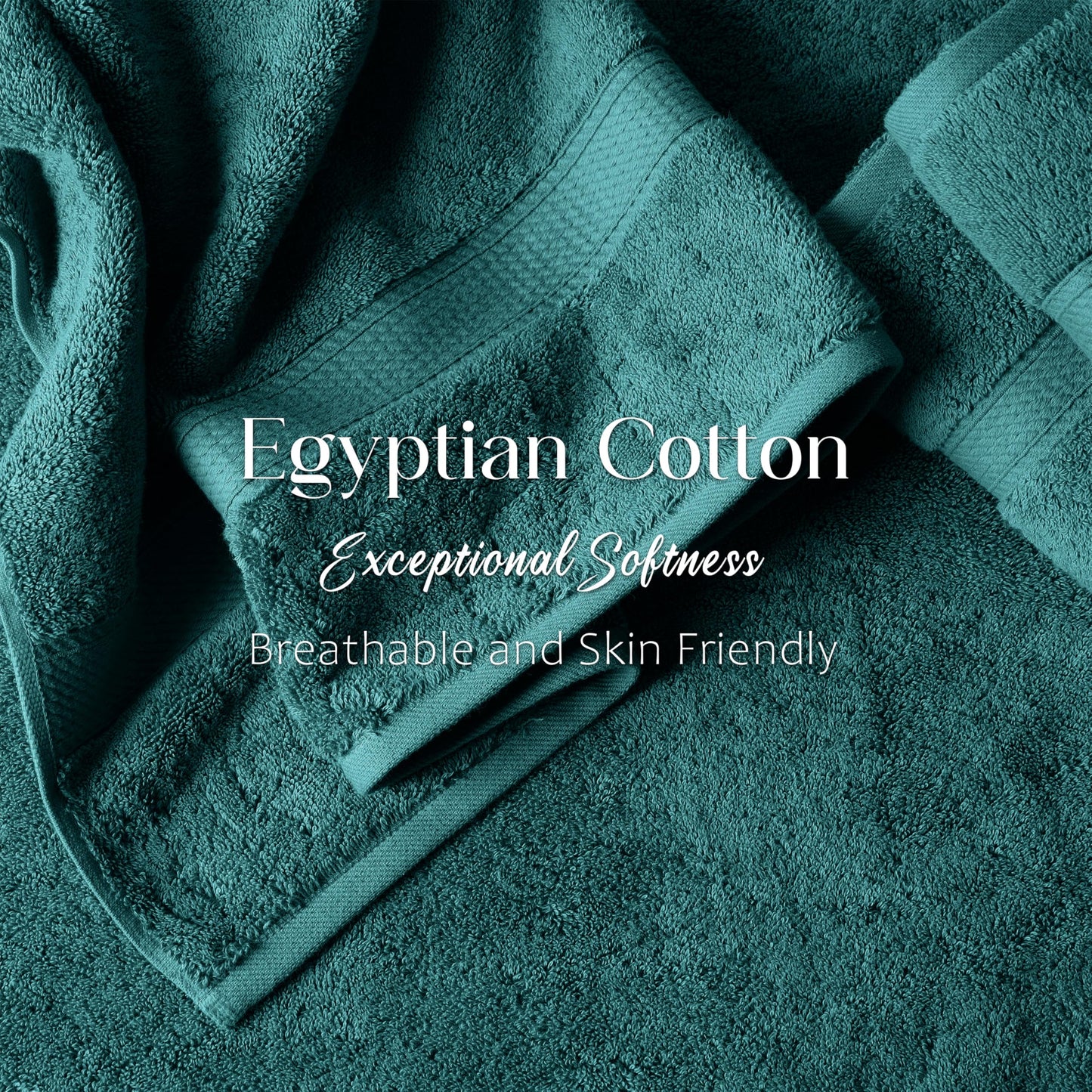 Home City, 100% Cotton, Towel Set, Teal - Towel