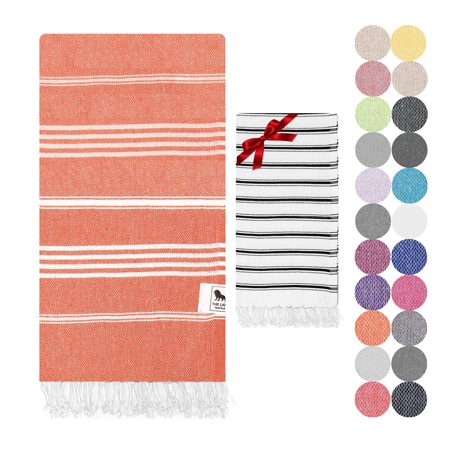 Beach towel - Turkish Beach Towels and Hand Towel. Ultrathin, Lightweight, Quick-Drying and Soft Cotton Beach Towels for Adults. Perfect for Beach,