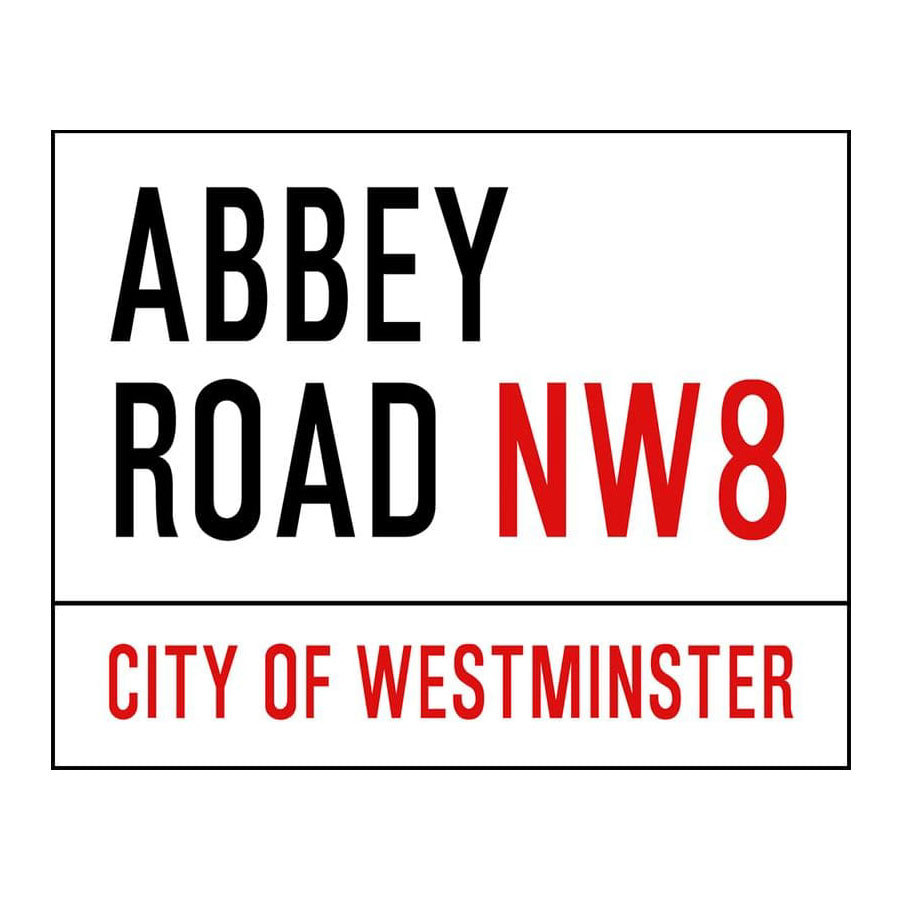 Abbey Road Metal London Street Sign
