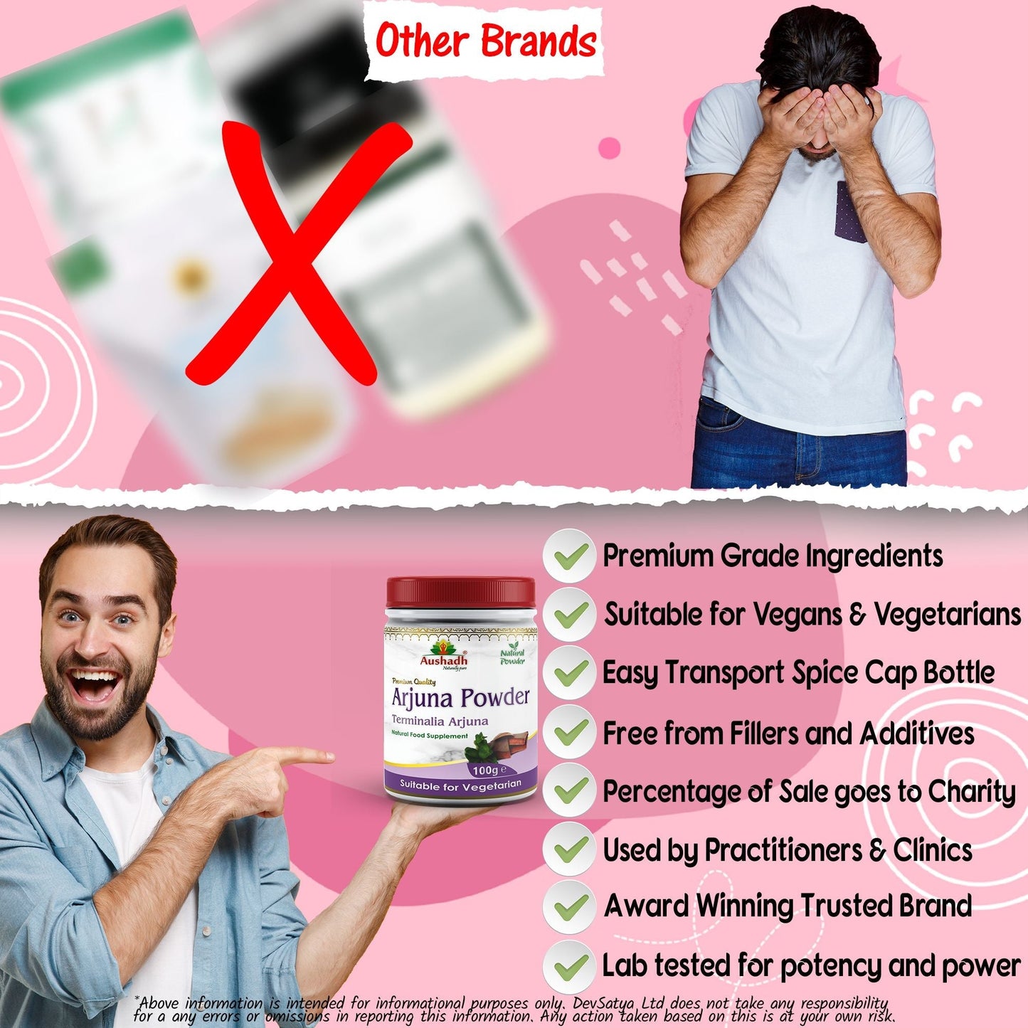 Aushadh Arjuna Powder 100 gram - Heart Health Support