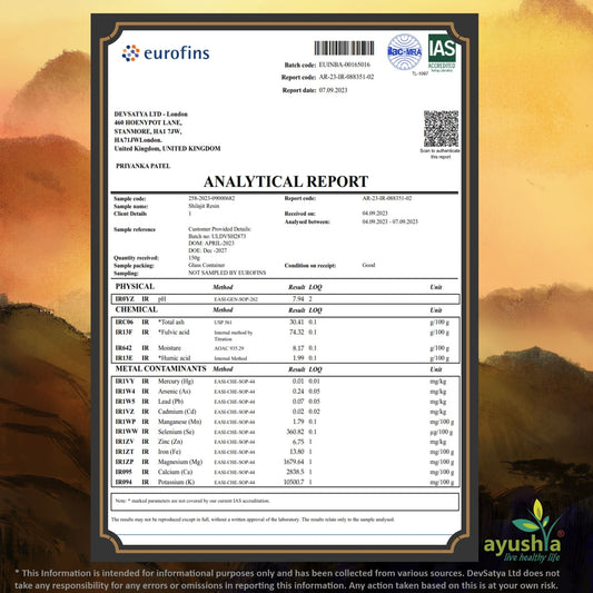 Black Gold Pure Himalayan Shilajit Resin - Natural Fulvic Acid & 85+ Trace Minerals - High Potency Energy, Focus & Immune Support - Lab Tested Ayurvedic Supplement - 50 grm