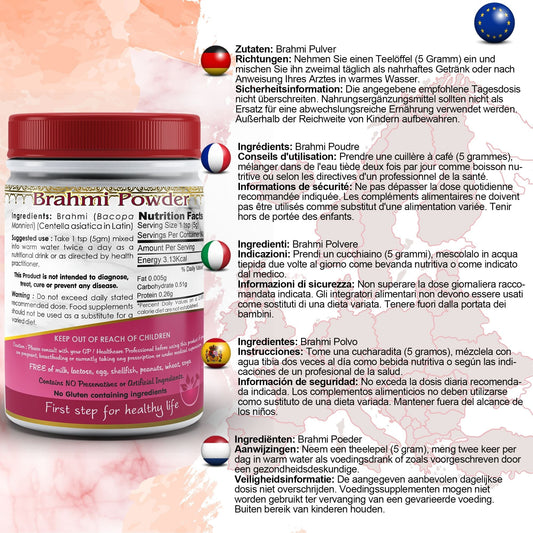 Aushadh Brahmi Powder 100 gram - Calm & Focus Support