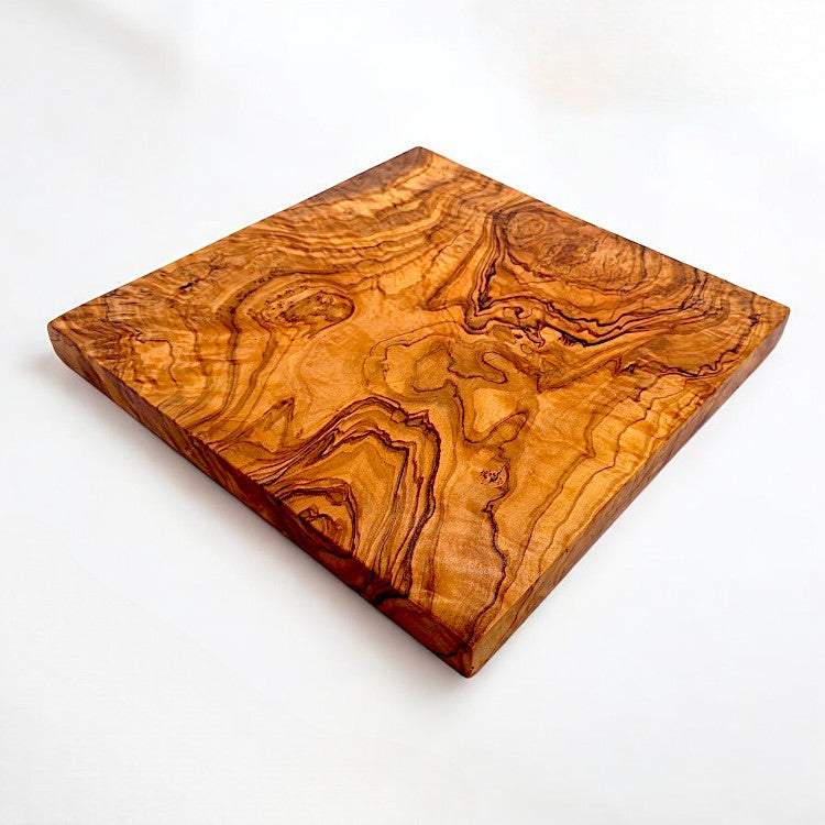 Square Olive Wood Chopping Board