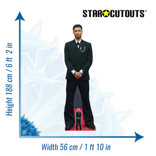 CS1149 Jude Bellingham Height 188cm Lifesize Cardboard Cut Out With Mini